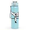 1PC Boxer Fighter Heartbeat Line Print 750ml Color Plastic Sports Water Bottle Leakproof Flip Straw Lid Suitable for Sports Office Home Use