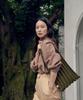 Pleatsmama Shoulder Bag Jacquard Khaki