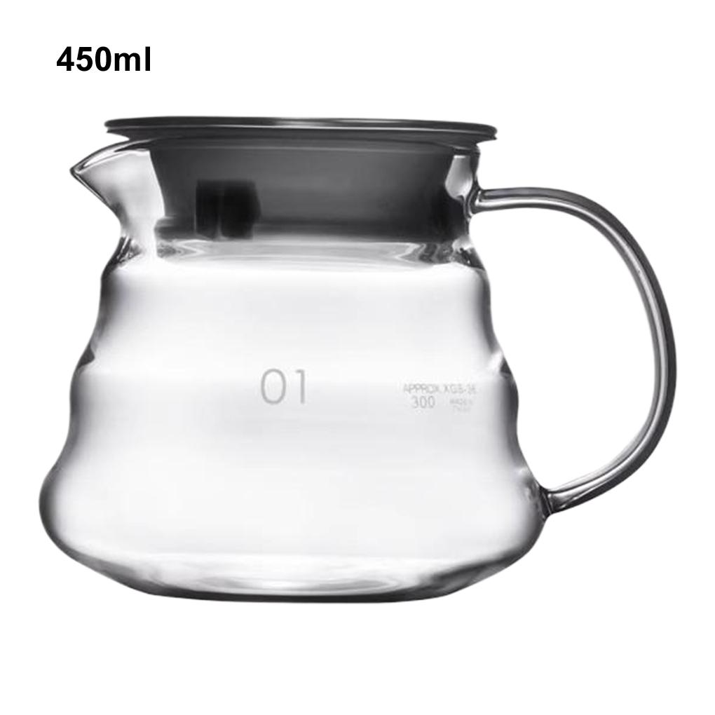 Verdickt, Hitzebeständig, Hochborosilikatglas, Wolkenkanne, Kaffeelikör, Kaffeekanne 450ML/600ML