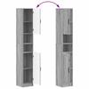 Bathroom Cabinet with Open Shelf UTRECHT Sonoma Grey