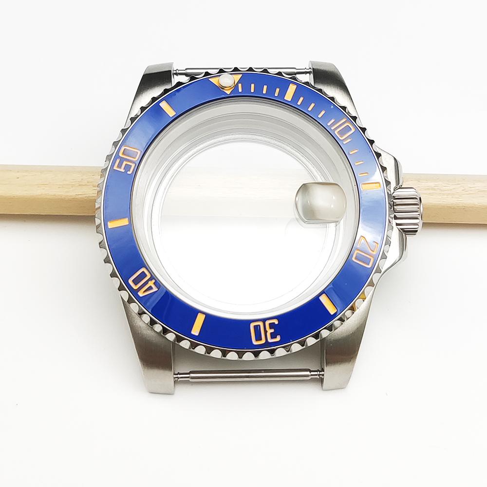 Stainless steel case, suitable for Japanese NH35/36 movement, transparent back cover--40MM