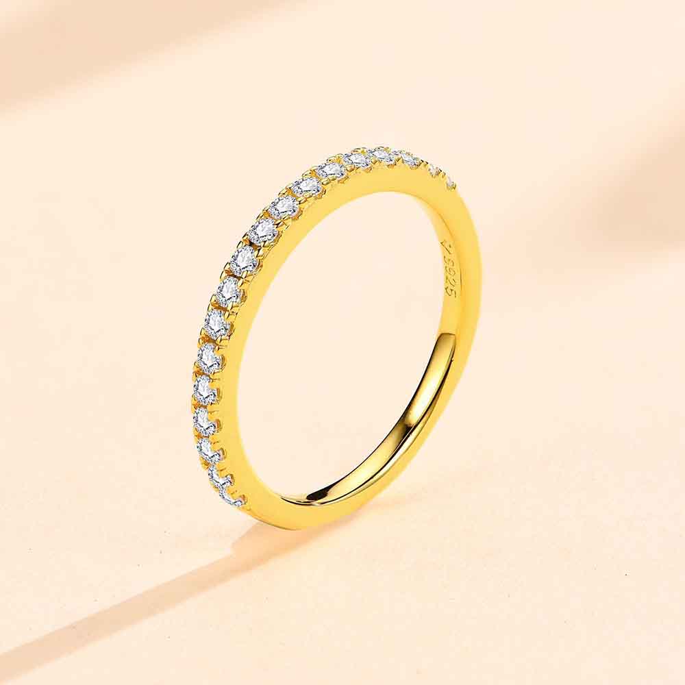 100%925 Silver Moissanite Certified Diamond O Ring Test Canon Classic D Color VVS Clarity Wedding Rings