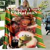 Die Muppet Weihnachtsgeschichte Decke Urlaub Weihnachtsmann Plüsch Warm UltraWeich FlanellFleece Überwurfdecke für Sofa Bettbezug Abdeckung Geschenk