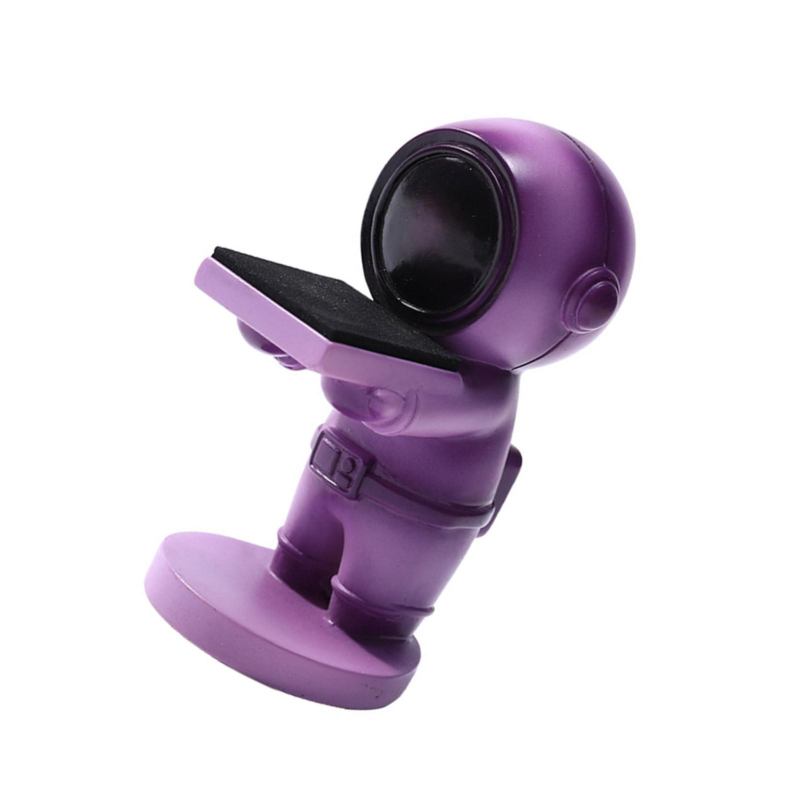 

Модные декоративные подставки-органайзеры для украшений в виде космонавта из прочной смолы для часов и колец для витрины магазина фиолетовый