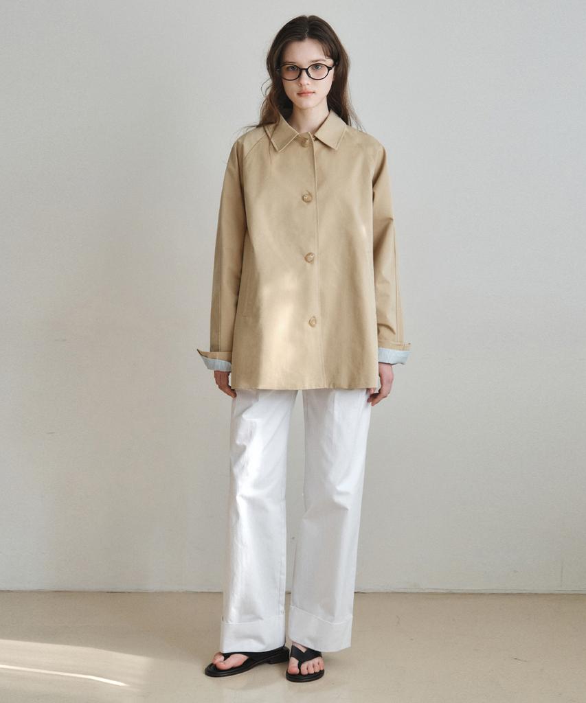 Wednesday Oasis For Woman W/Herring Roll-Up Wide Cotton Pants_Ivory(W26Pt10)