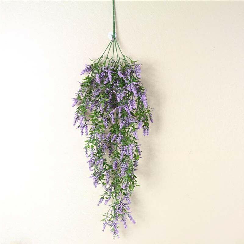 Stunning Artificial Lavender Ivy Flower Vine Garland For Wall Hanging Decor