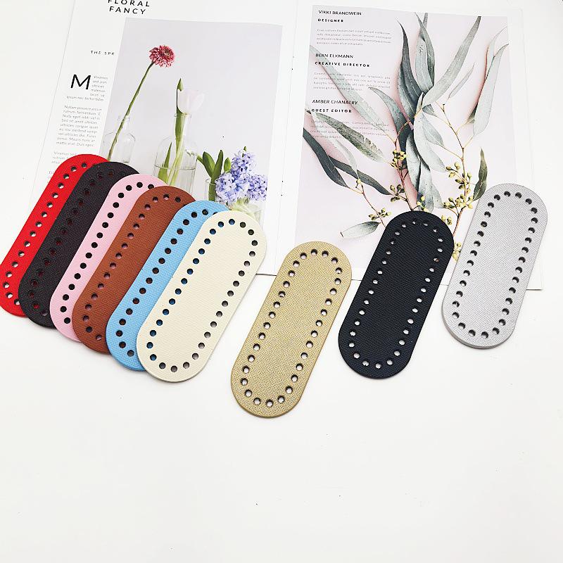 Hyuna Handgehäkelte Lederbasis Damen Handy-Geldbörsen-Tasche