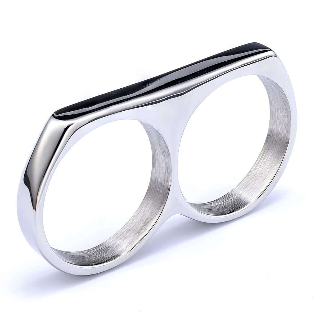 Trend Prosty Pierścionek ze Stali Nierdzewnej Wielokolorowy Opcjonalny Wielorozmiarowy Personalizowana Biżuteria