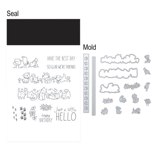 Stamps And Dies for Card Making And Scrapbooking Embossing Dies And Clear Stamps for Photo Albums Gift Boxes Greeting Cards DIY Scrapbooking Kit