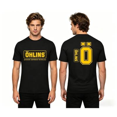 Amazing Men's T-shirt Ohlins Shock Suspension Car Motorcycle Sport Racing T Shirt Summer Casual Men Women Short Sleeve Tees