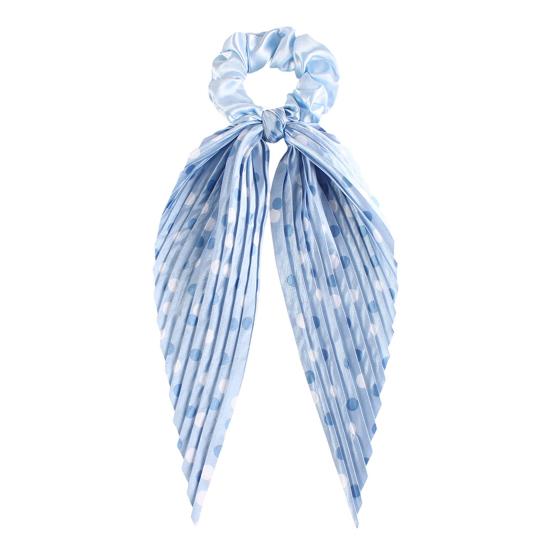 

Hair Rope Dot Handmade Print Hair Tie Pleated Ribbon No Damage High синій