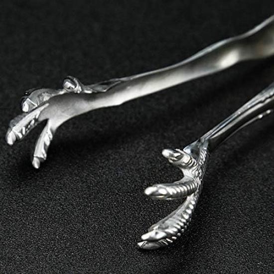 Bar Ice Hockey Special Eagle Claw Shape Ice Tongs Serving Tongs.