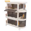 Rolling Utility Cart Multi Tier Large Capacity Easy To Install Multifunction Rolling Storage