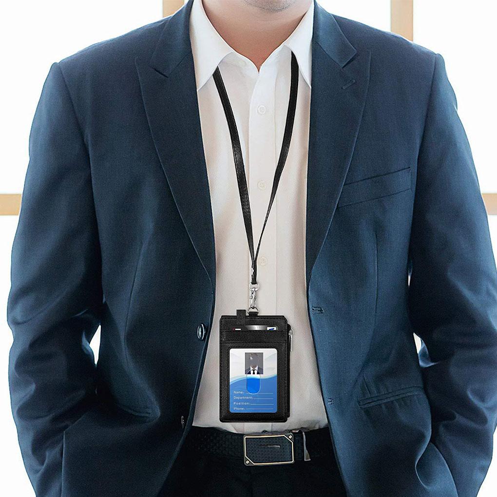 Cards Anti-theft Holder Case Multi-Compartments PU Leather Desk Purse Hasp Organizer Wallet Travel Office Business