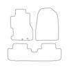 [BLM]HO004 red - Set of velour floor mats to fit Honda Civic VII 3-door 2001-2005 - red trim