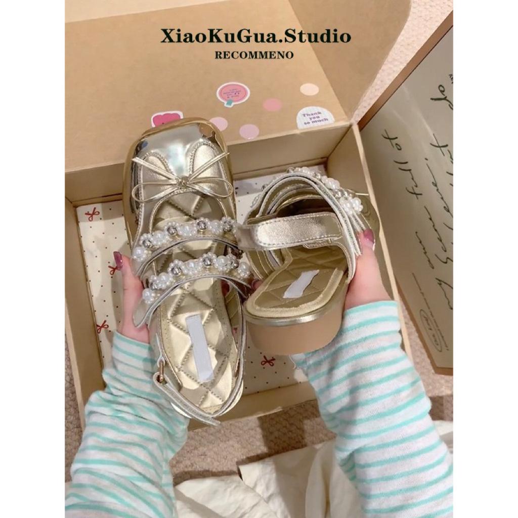 French one-word belt buckle ballet shoes women's 2025 spring height increase Mary Jane shoes small fragrant bow single shoes
