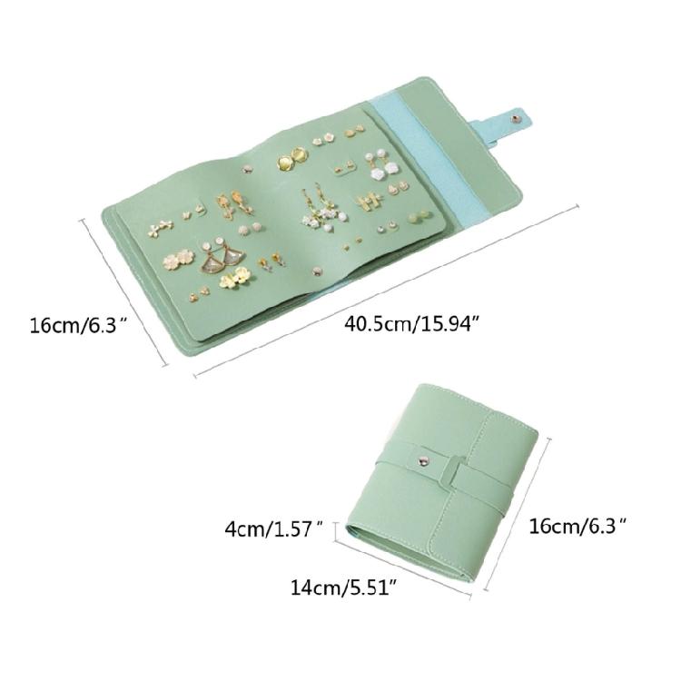 Ear Rings Collection Notebook PU Earring Storage Cases for Travelers Travel