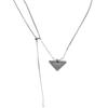 Niche Design Sweet And Cool Geometric Triangle Necklace Fashionable Versatile Simple Pendant Sweater Chain Female Exquisite