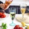 6 Pcs /set Outdoor Portable Red Wine Glass Set Food-grade Plastic Water Cup Picnic Champagne Cup Set Home Drinking Utensils