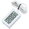 2Pcs Electronic Digital Thermometer Thermostat Temperature Meter 2s Refresh with ProbeWhite