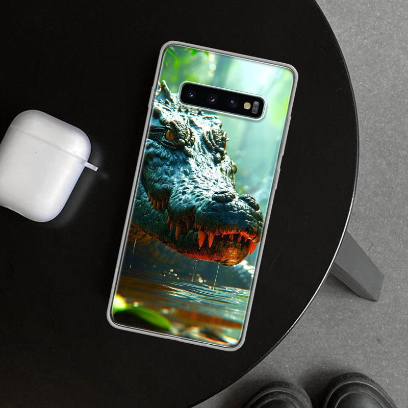 

Crocodile Animal Phone Case Cover for Samsung Galaxy S26 S25 Edge S24 S23 Ultra S22 Plus S21 FE S20 + Art Customized Fundas Gala Samsung S21 FE