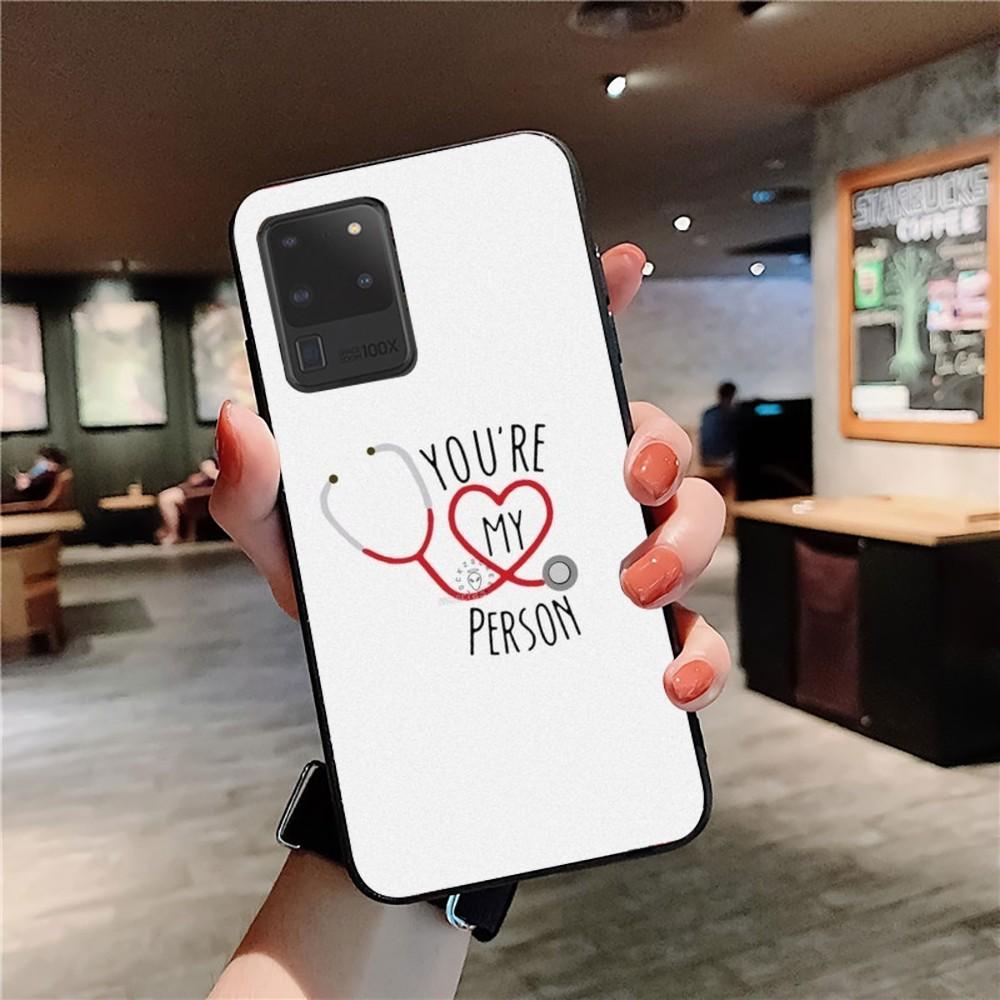 Grey Anatomy Phone Case For Samsung S 9 10 20 21 22 23 30 23plus Lite Ultra FE S10lite Fundas