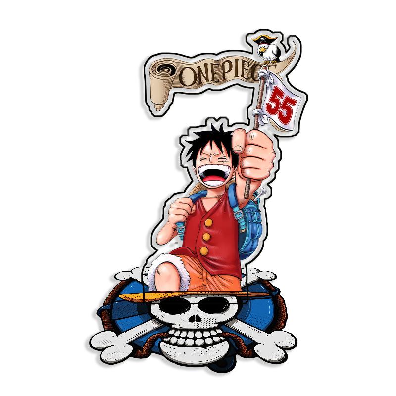 Standing Sign For OPCG OP Monkey D. Luffy Self Made Cartoon Anime Game Desktop Decoration Toy Fans Gift 15cm