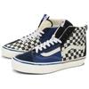 Vans Premium Clash the Wall Checkerboard - Black Blue Unisex Sneakers White VN000CNKBKC