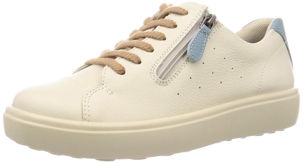 Trampki Buty do chodzenia Skóra naturalna Zamek błyskawiczny 3E ASC 4290 Off White cm [Achilles Sorbo] Damskie 23.5
