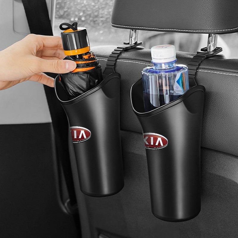 Fashion Car Styling Car Storage Box Umbrella Garbage Organizer Bucket For Kia Rio Ceed Sportage Cerato Soul Sorento K2 K5 Flip Car Accessories