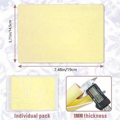 Tattoo Fake Skin, 15Pcs Pure Silicone Tattoos Practice Skin, Double Sides Real Thick Feeling Soft Tattoo Skins, Tattooing Mi