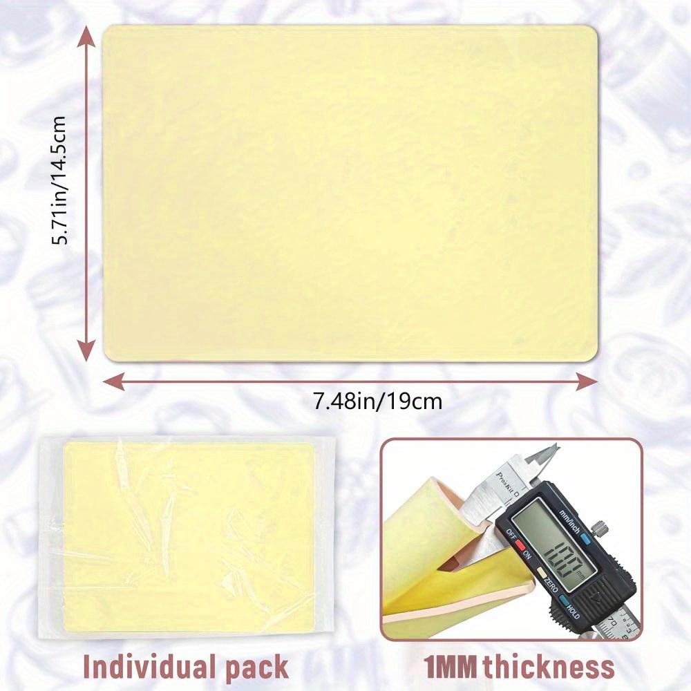Tattoo Fake Skin, 15Pcs Pure Silicone Tattoos Practice Skin, Double Sides Real Thick Feeling Soft Tattoo Skins, Tattooing Mi