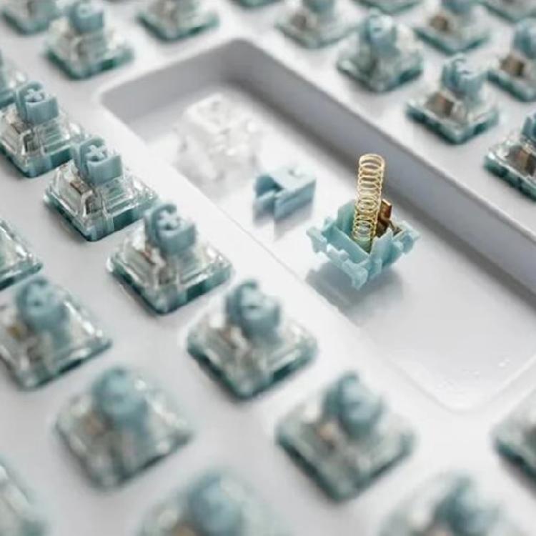 10Pcs Mechanical Keyboards TTCs Silence Bluish White V2V3 Switches 3Pin Lubricated Linears Switches