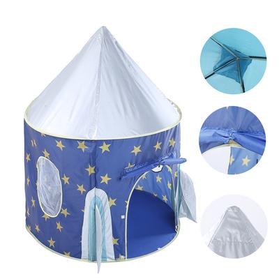 Skládací Dětský Dětský Dětský Stan Rocket Ship In / Outdoor Toy House Boys Girls