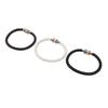 3PCS LGBTQ Bracelet Leather Stainless Steel Pride Woven Braided Magnet Lock Black Brown White LGBTQ Jewelry