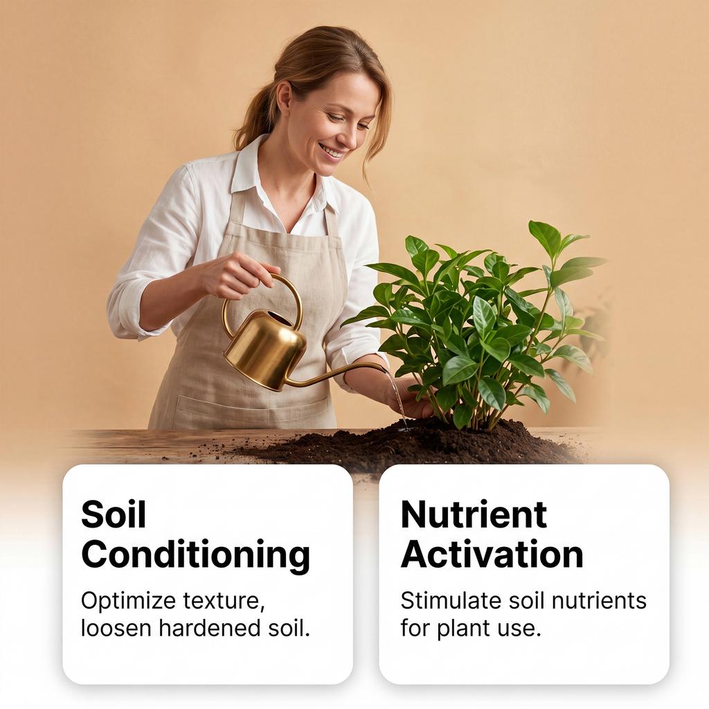 Soil Activator Powder for Enhanced Plant Growth and Improved Soil Structure 100g Natural Formula for Garden and Agriculture Use