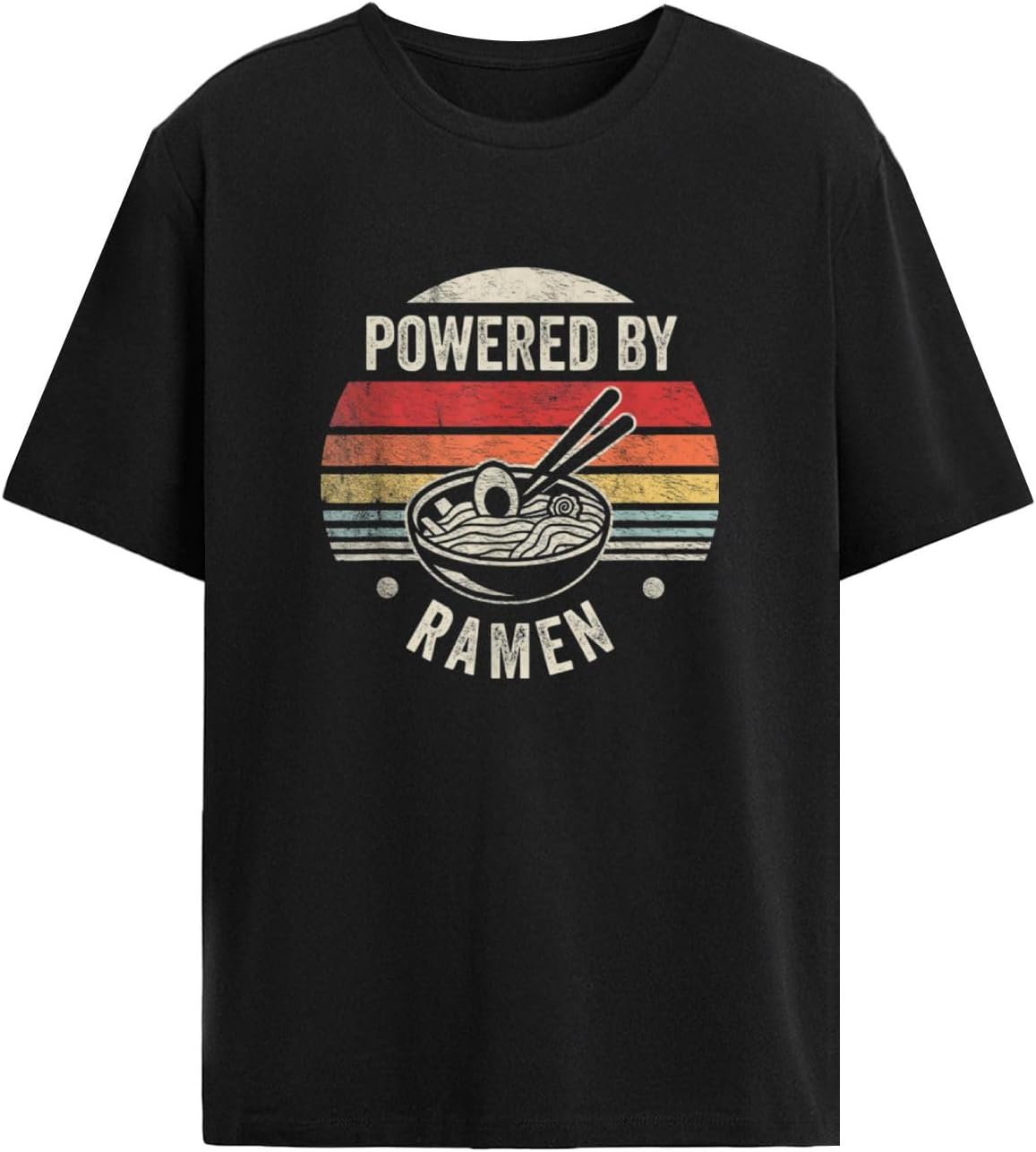 Powered by Ramen 1pcs t Shirts Set for Men Graphic Popular S