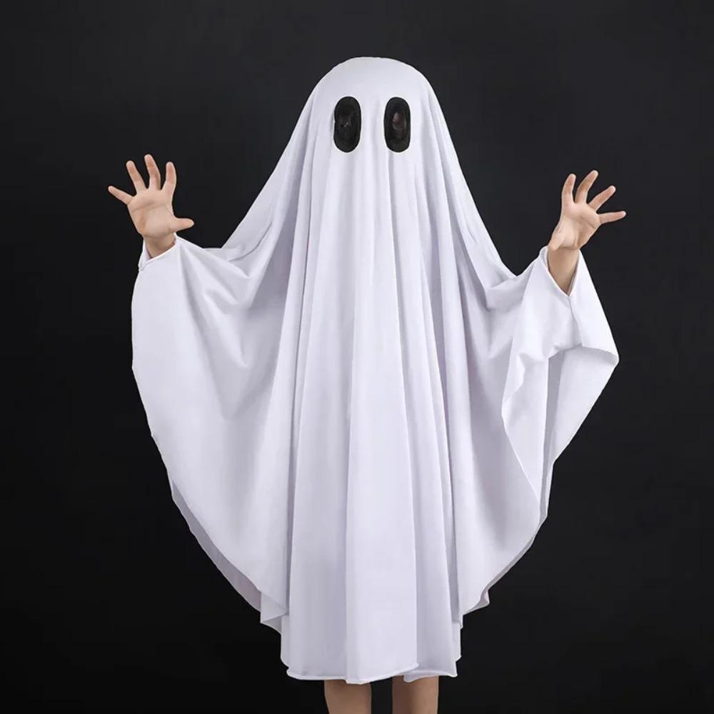 Boo Ghost Halloween Ghost Cloak Unisex Fancy Dress Scary Halloween Ghost Costume  Boys Girls