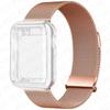 Case+Milanese Loop For Apple Watch Band 44mm 38mm-42mm-40mm Metal Magnetic bands iwatch Series 9 8 7 6 5 4 3 SE 45mm 41mm Strap