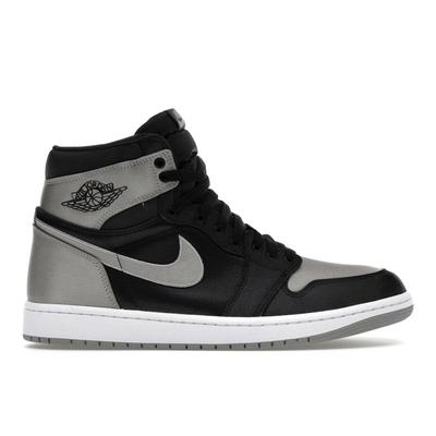 Air 1 Retro High OG Satin Shadow Black Grey Women’s Retro Basketball Trainers FD4810-010
