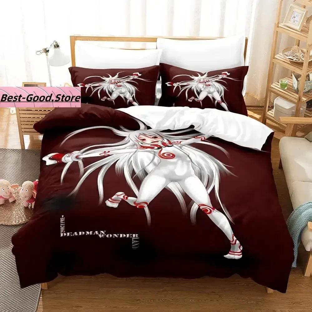 Comforter Deadman Wonderland Bedding Set Single Twin Full Queen King Size Bed Set Aldult Kid Bedroom S 3D Cama De Casal