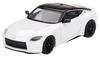 TrueScale Miniatures MINI GT Scale Nissan Fairlady Z 2023 Everest White Drive Finished Model 1/64 Right-Hand