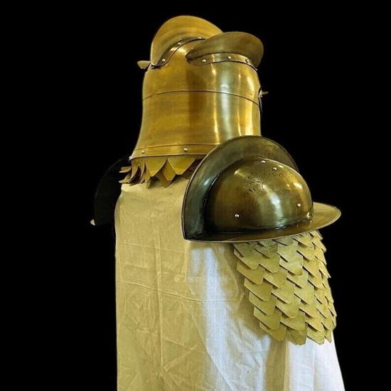 Larp Średniowieczny Stalowy Wojownik Królowie Strażnicy Pół Zbroja Ciało Rycerz Pełny Garnitur