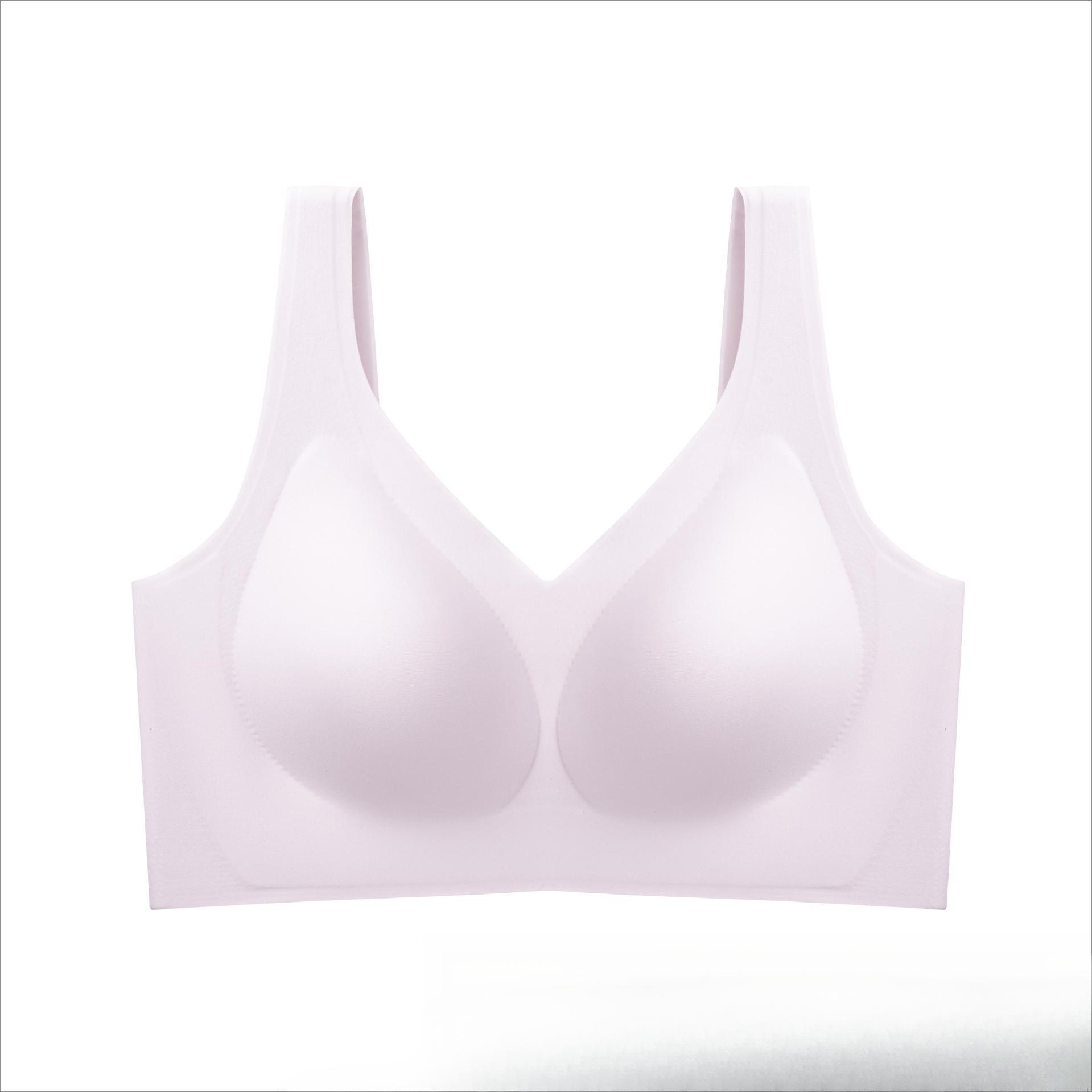 

Invisible Bra Women s Invisible Underwear Women s Bras Without Underwire Gathering Bra Lacing Breathable Bra Push Up Bra M фиолетовый