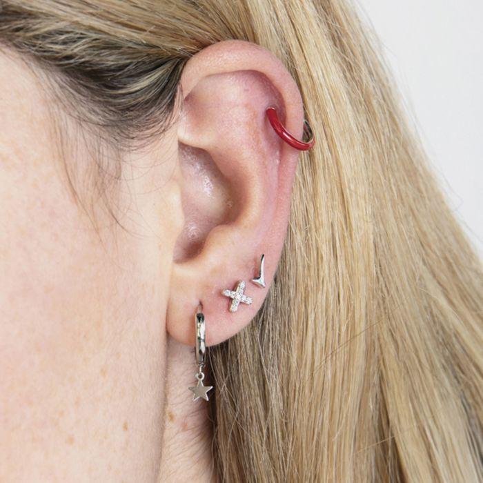 Boucles D'oreilles - LUXENTER - Garlin - Argent 925 - Zircone - Rhodié