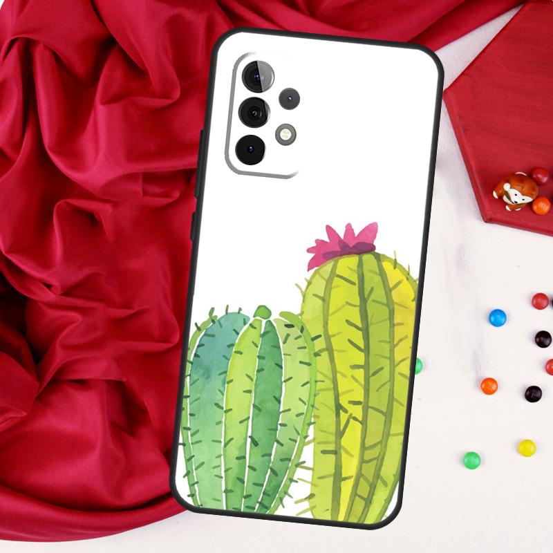 CACTUS BANANA RETRO VINTAGE SUMMER For Samsung Galaxy A56 A36 A26 A16 A05 A06 A22 A32 A52 A54 A34 A14 A55 A15 A53 A33 A35 Case