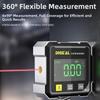 Digital Display Display Angle Gauge Four Sided Tilt Angle Box Angle Gauge  Electronic Level Laser