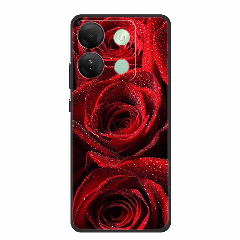 For Infinix Smart 7 HD Plus Case Black Silicone Soft Back Cover Case For Infinix Smart 7 Plus HD Phone Case Smart7 HD 7Plus Capa