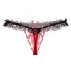 Sexy Pearl Thong Femal Open Crotch G String Women's Underwear Lingerie Low-Waist T-back Panties K76