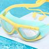 Hochauflösende Kinder-Schwimmbrillen für Jungen und Mädchen, Antibeschlag-Schwimmbrillen, Brillen mit großem Rahmen, Bequeme Silik